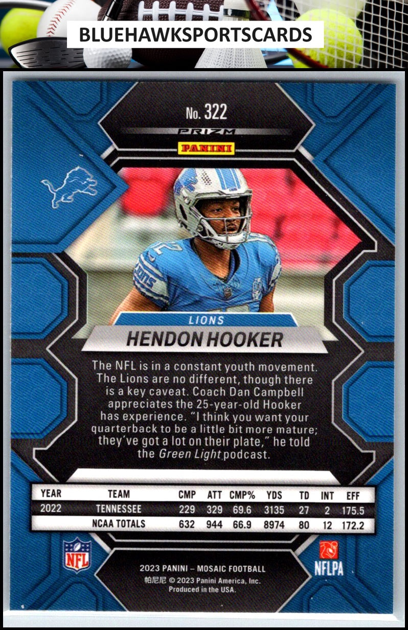 2023 Panini Mosaic #322 Hendon Hooker