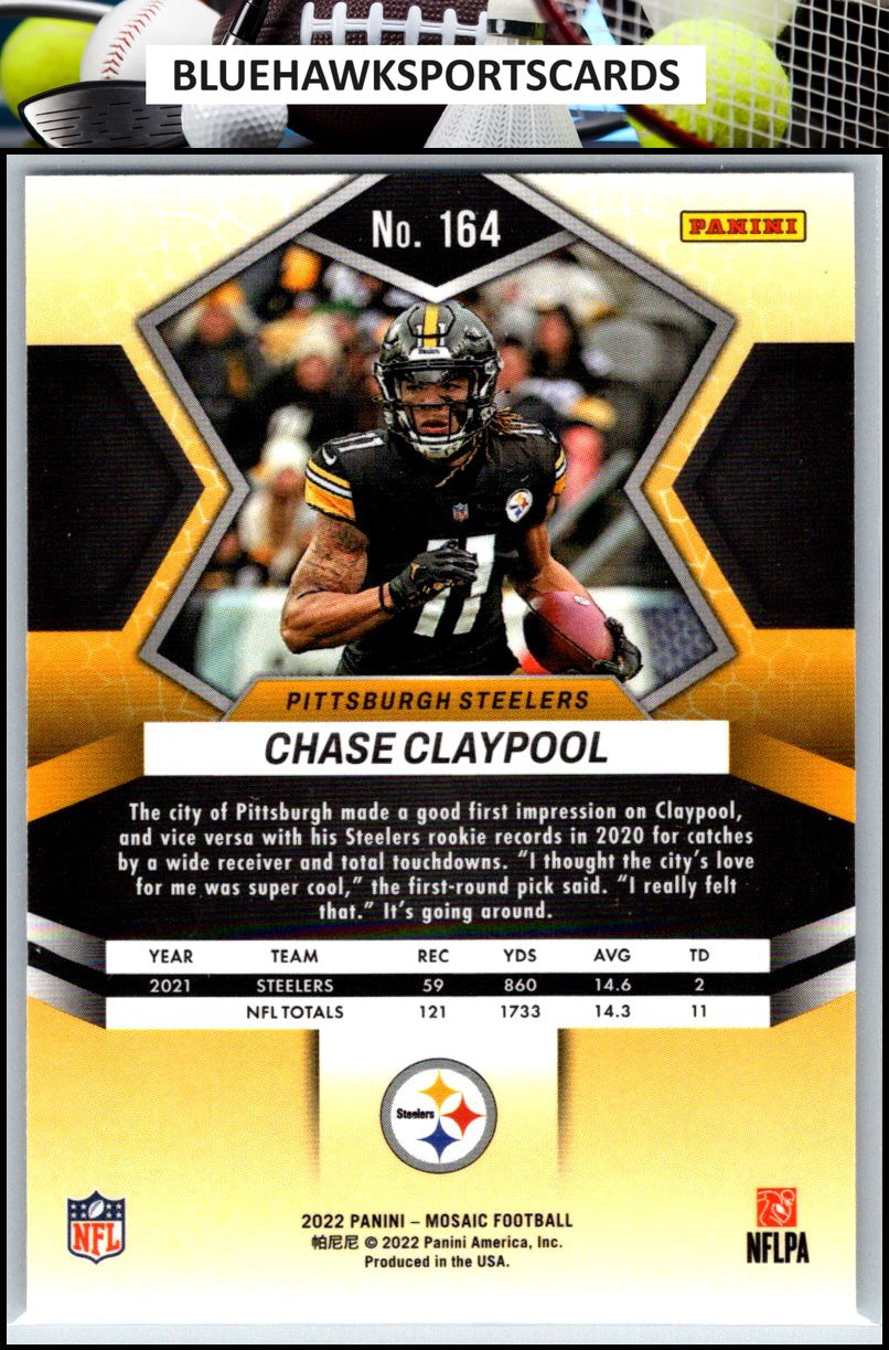 2022 Panini Mosaic #164 Chase Claypool