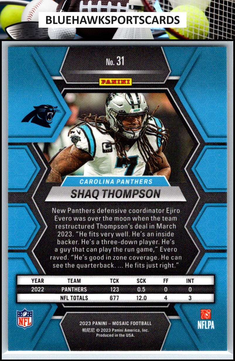 2023 Panini Mosaic #31 Shaq Thompson