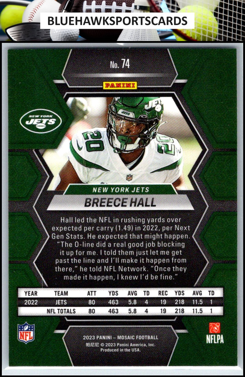 2023 Panini Mosaic #74 Breece Hall