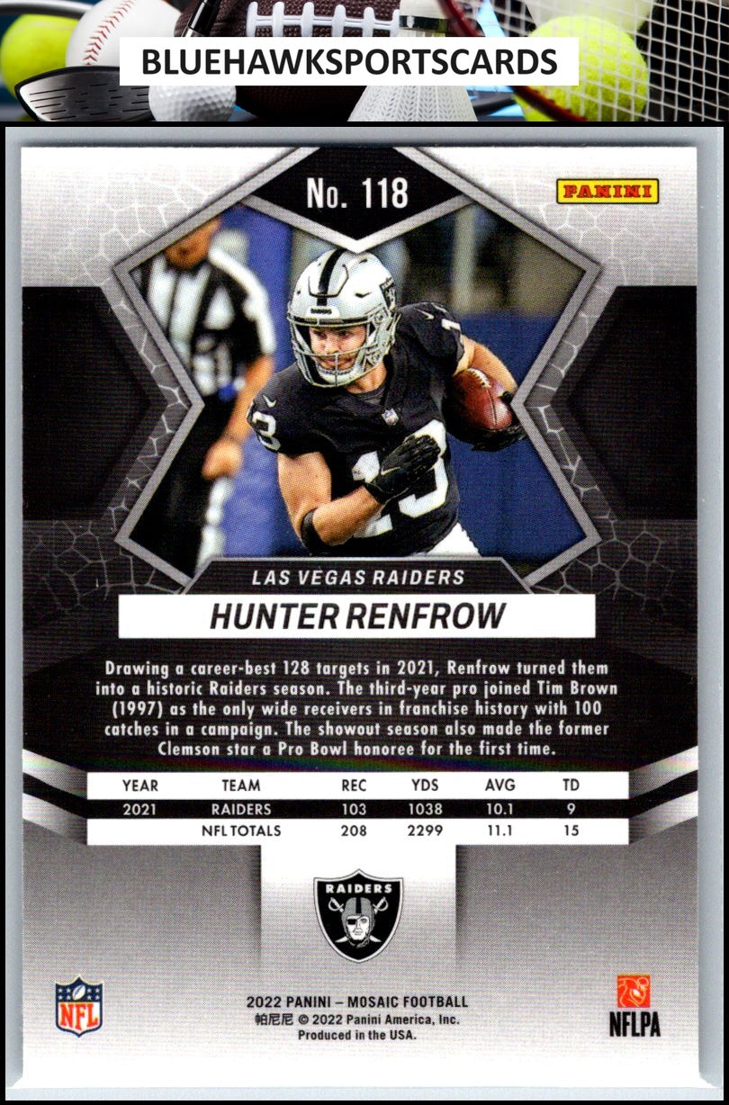 2022 Panini Mosaic #118 Hunter Renfrow