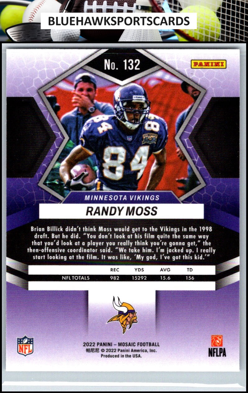 2022 Panini Mosaic #132 Randy Moss