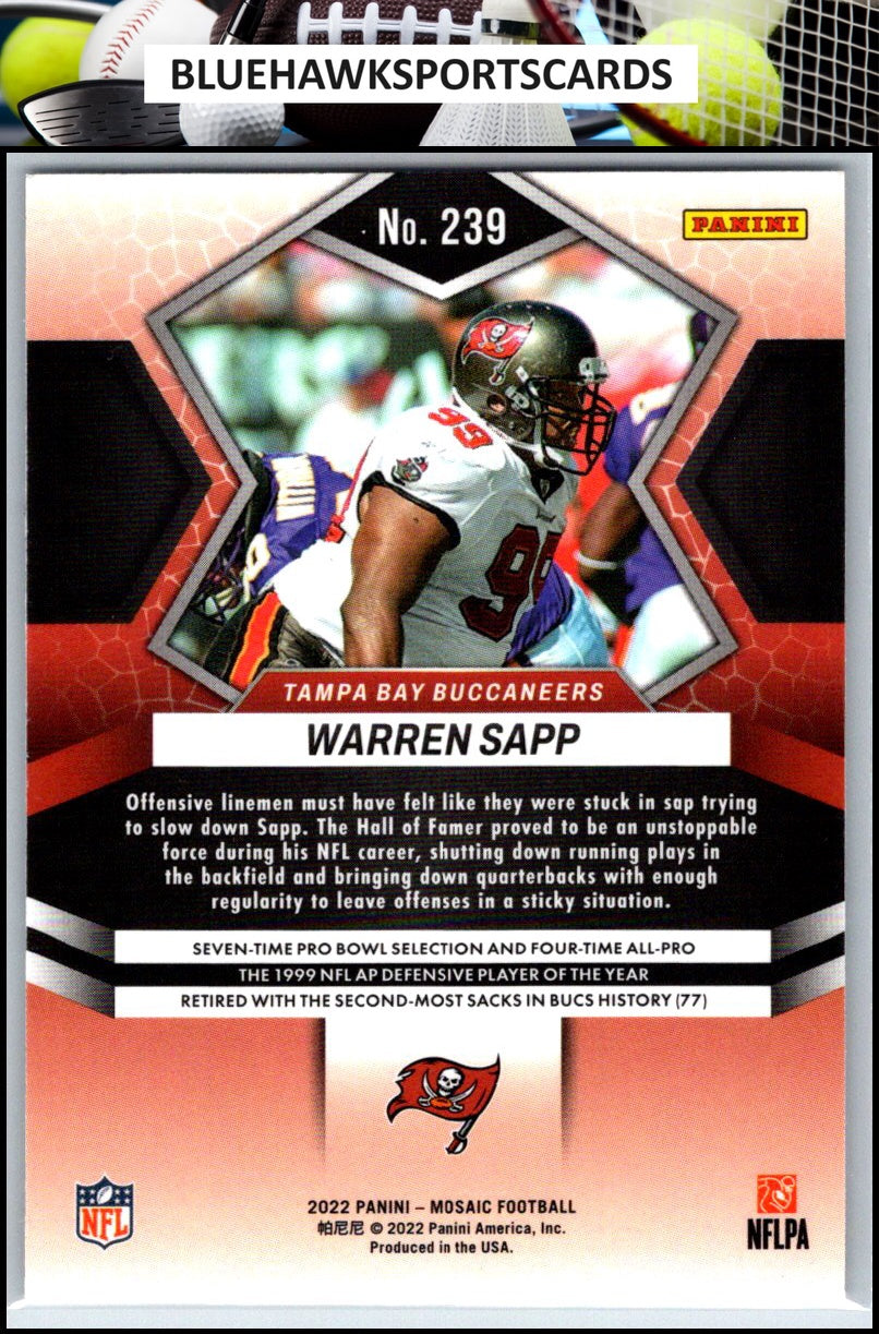 2022 Panini Mosaic #239 Warren Sapp