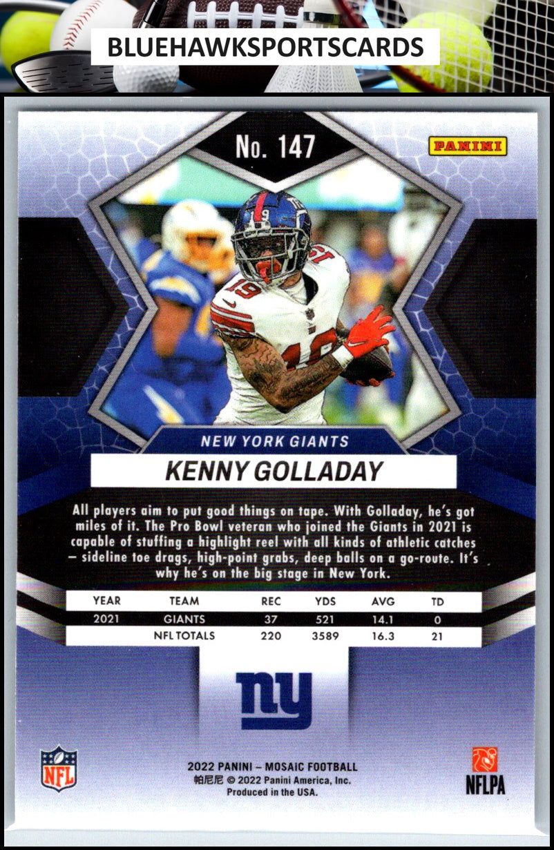 2022 Panini Mosaic #147 Kenny Golladay