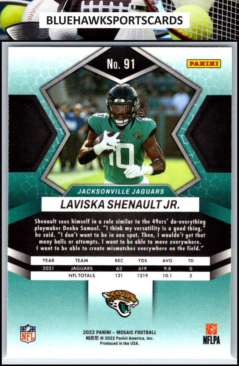 2022 Panini Mosaic #91 Laviska Shenault Jr.