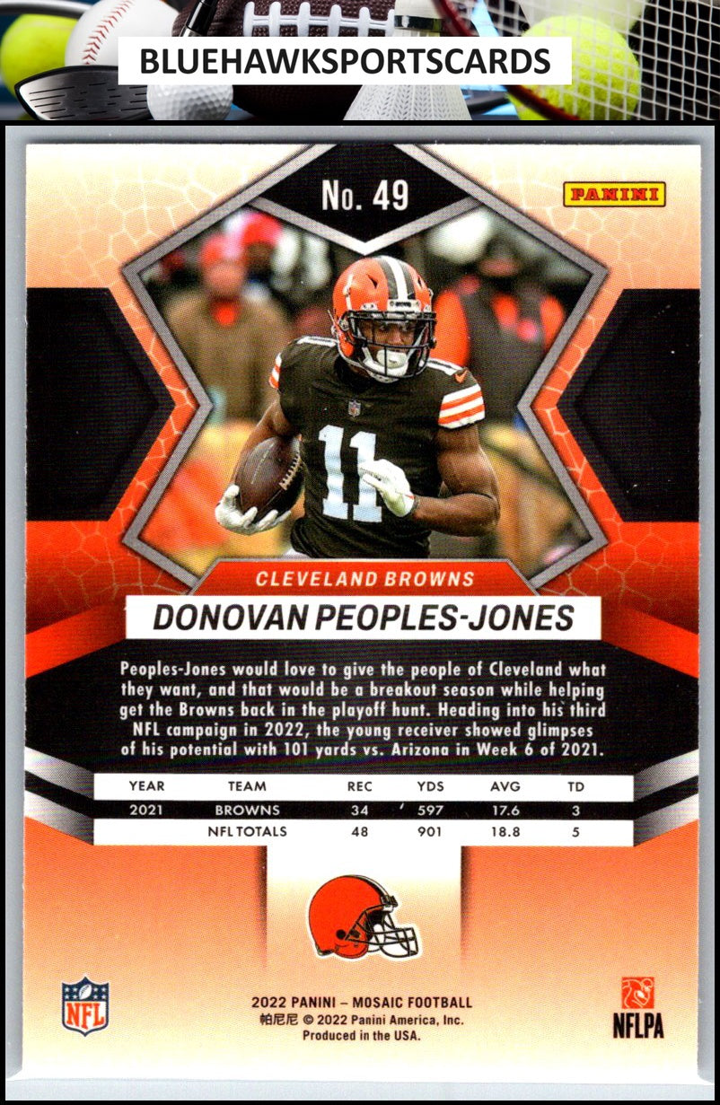 2022 Panini Mosaic #49 Donovan Peoples-Jones