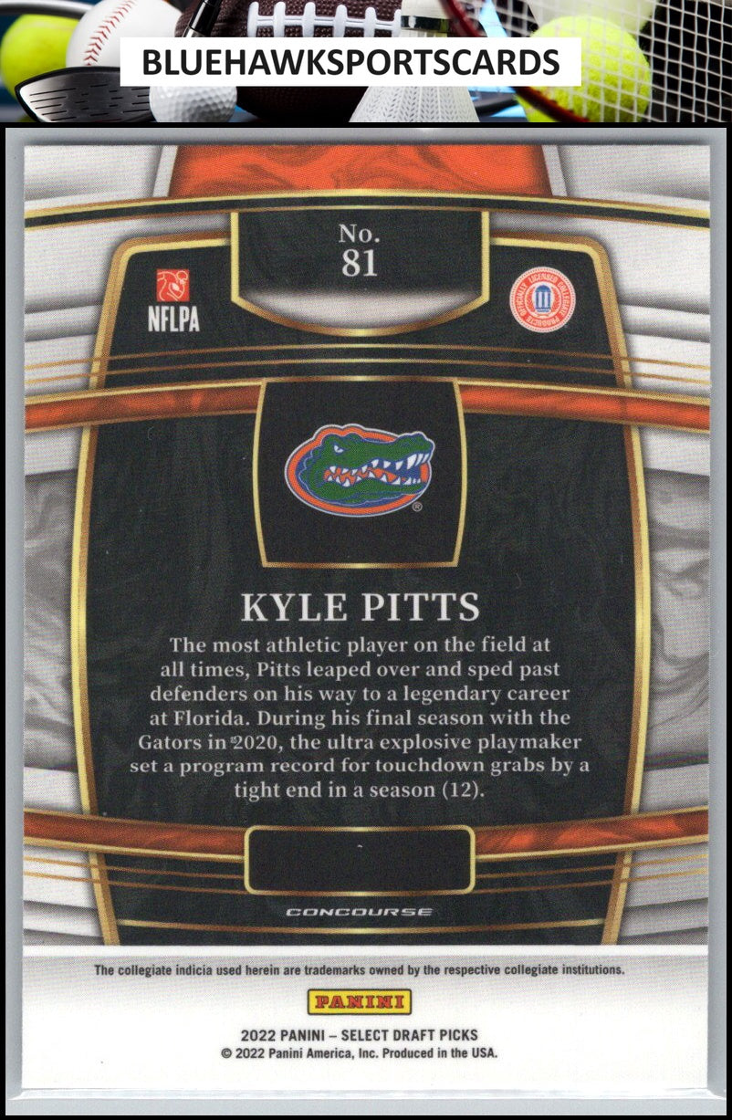 2022 Panini Select Draft Picks #81 Kyle Pitts