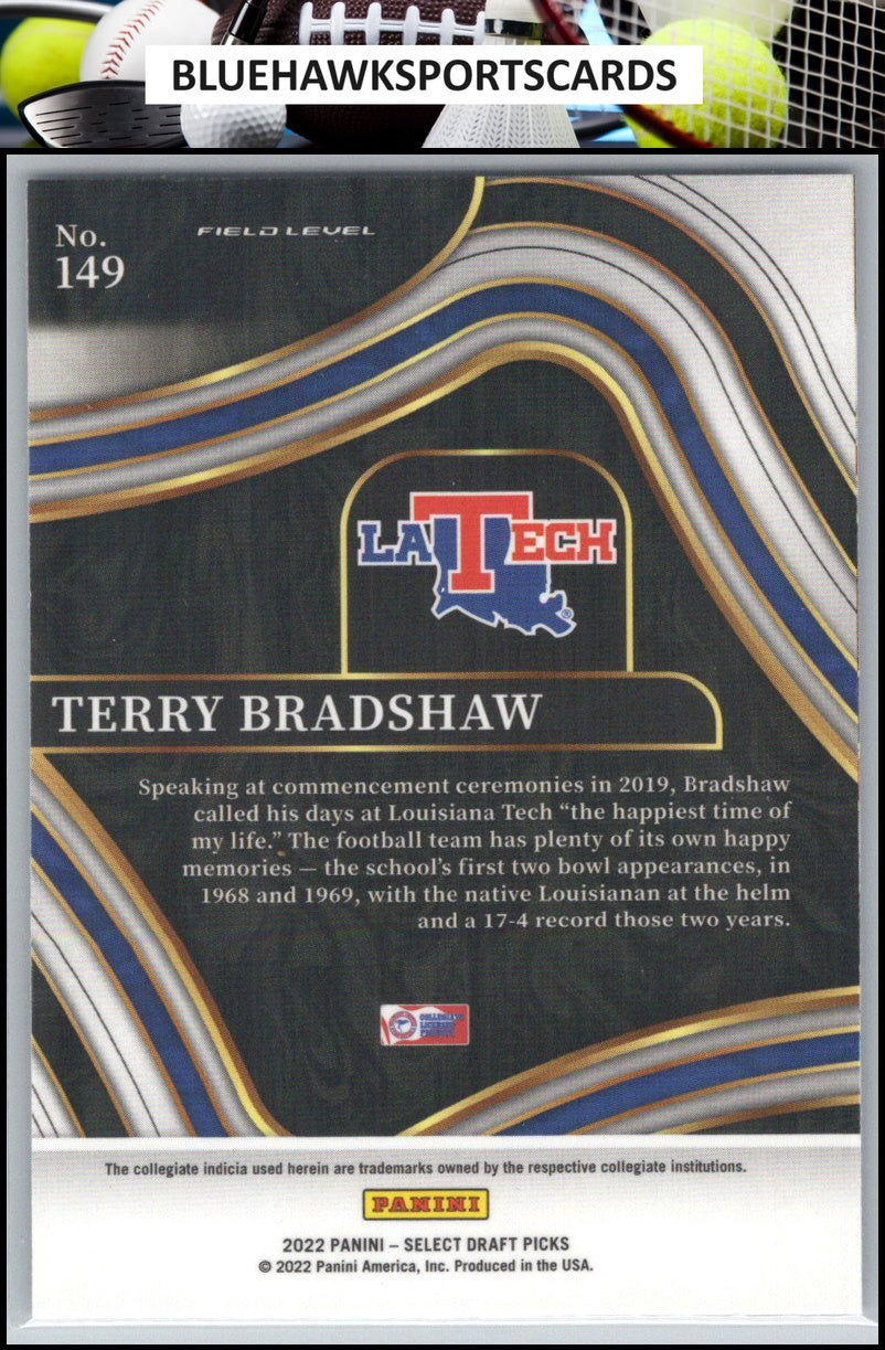 2022 Panini Select Draft Picks #149 Terry Bradshaw Blue (Retail Base)