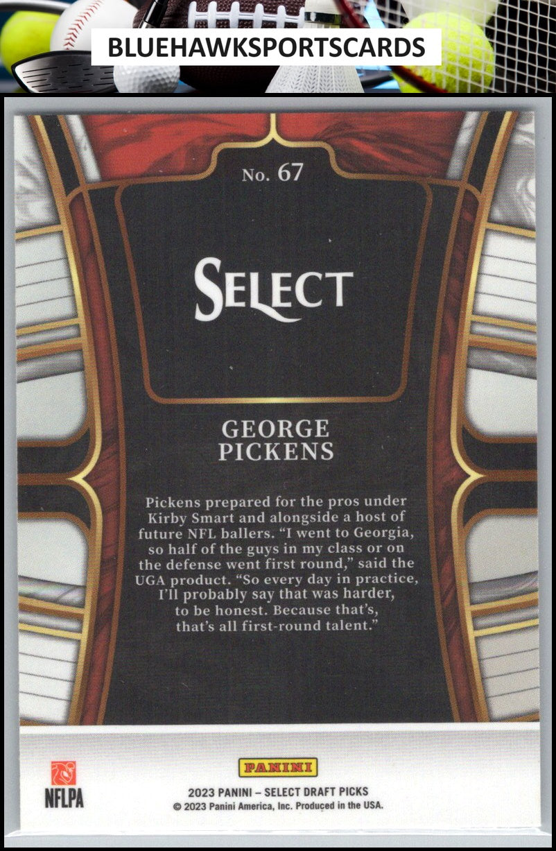 2023 Panini Select Draft Picks #67 George Pickens