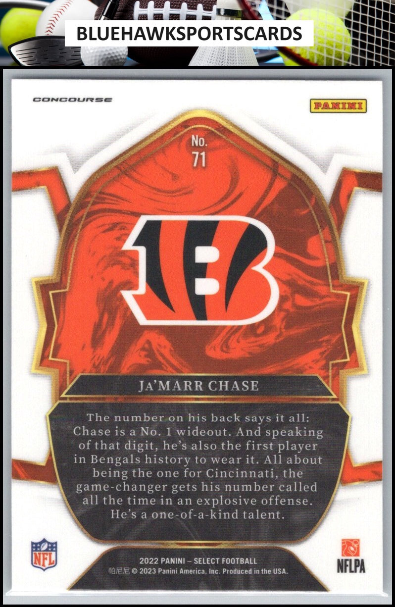 2022 Panini Select #71 Ja'Marr Chase