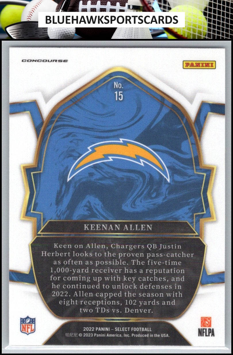 2022 Panini Select #15 Keenan Allen