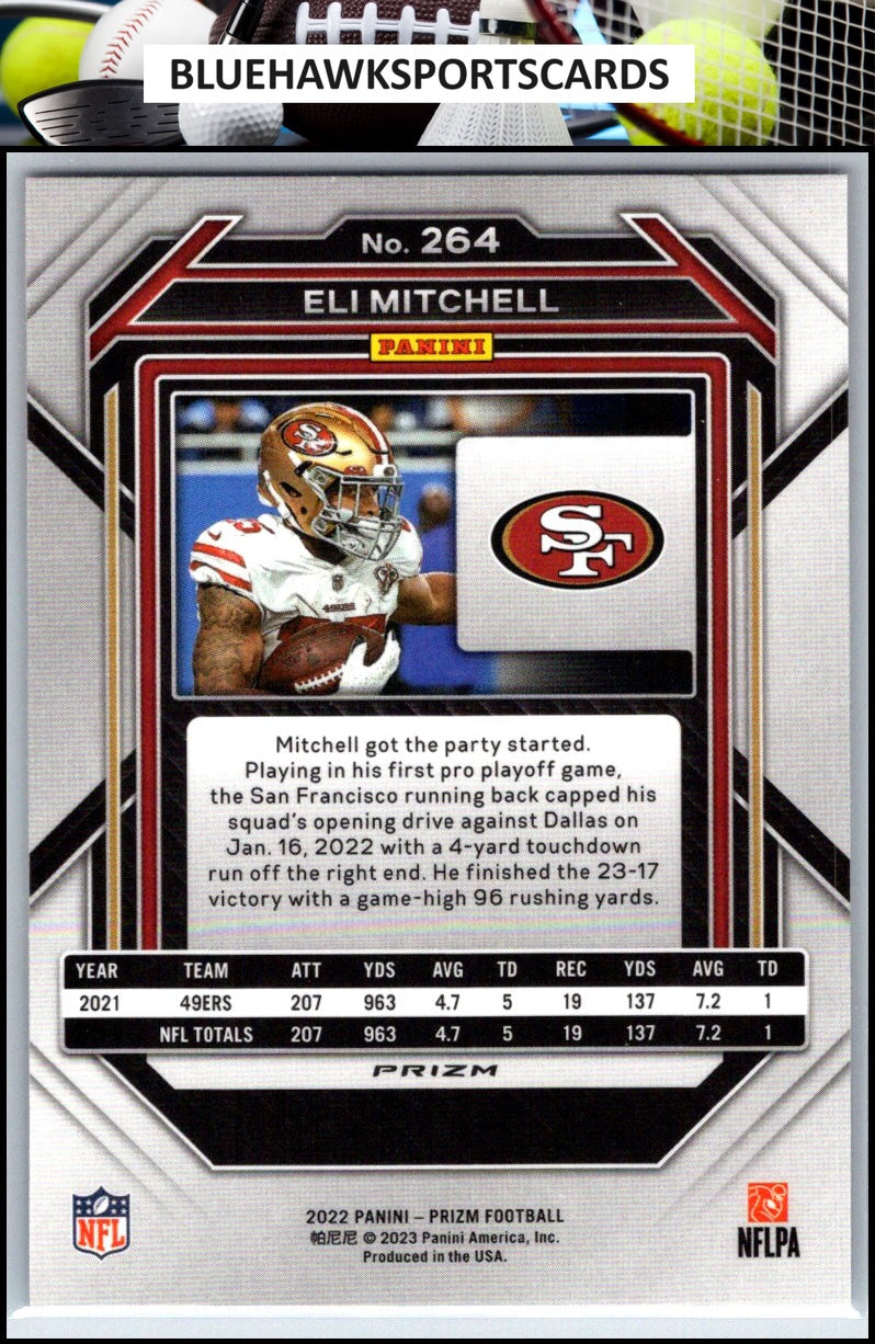 2022 Panini Prizm #264 Eli Mitchell Red White and Blue