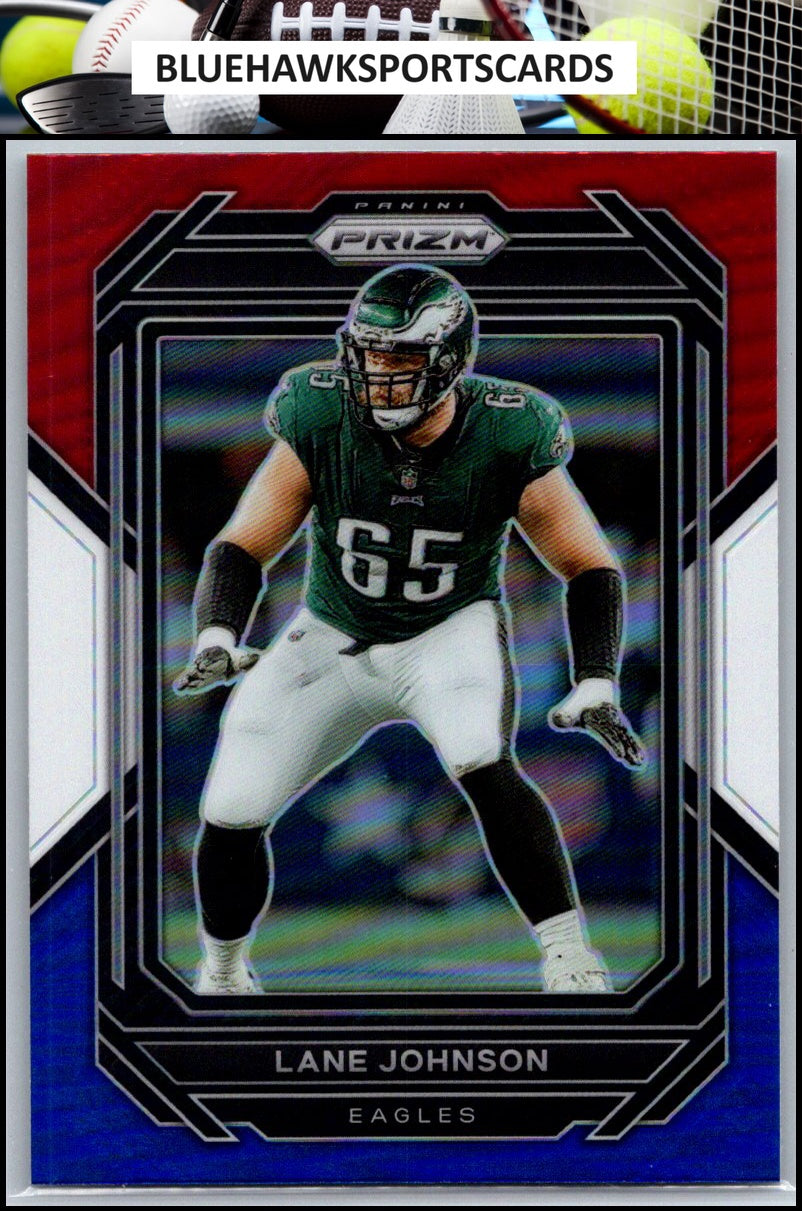 2022 Panini Prizm #239 Lane Johnson Red White and Blue