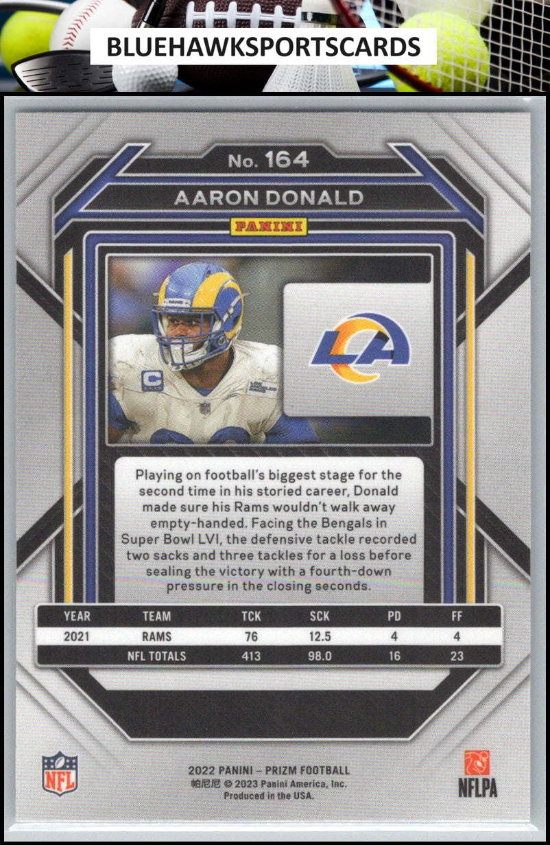 2022 Panini Prizm #164 Aaron Donald