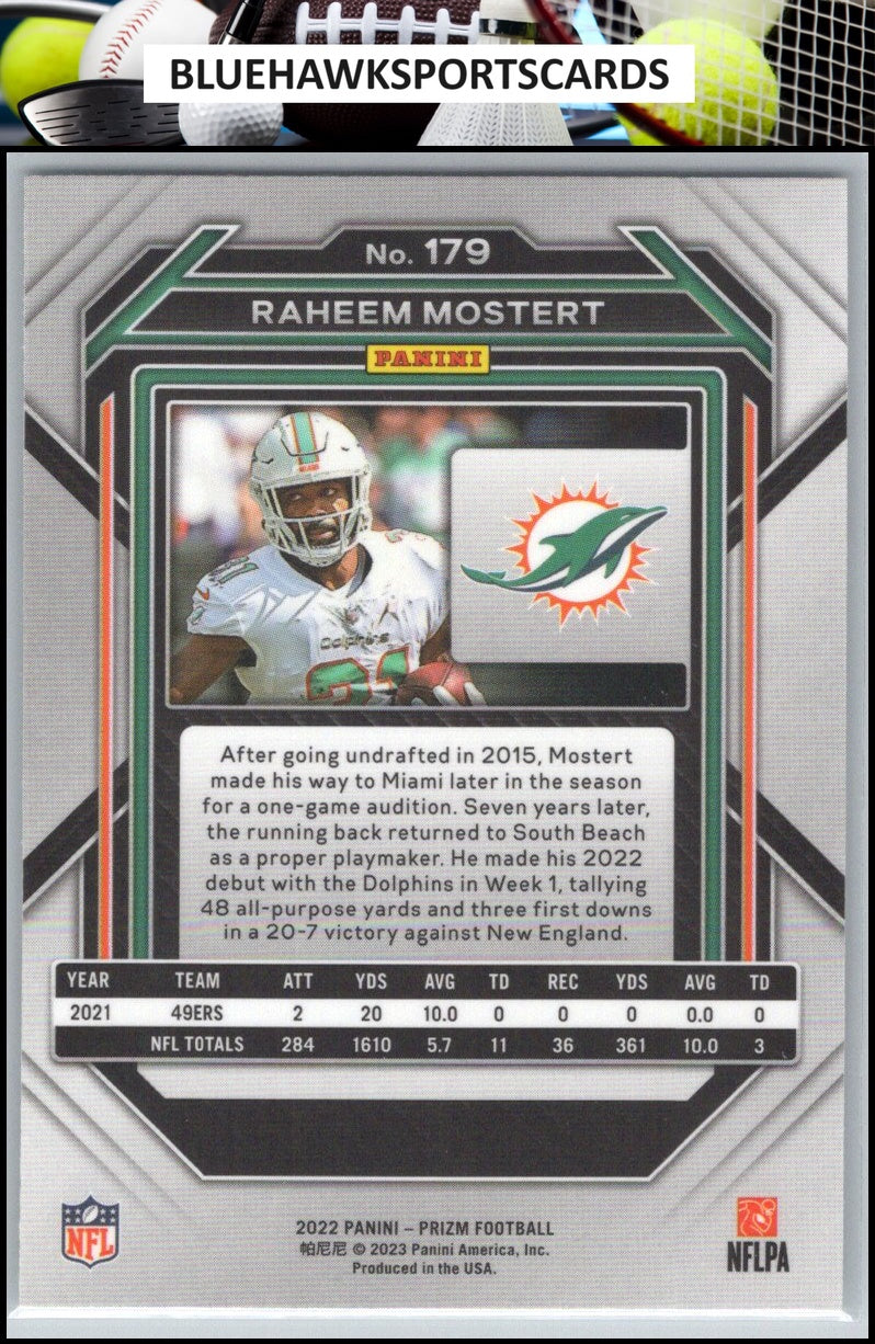 2022 Panini Prizm #179 Raheem Mostert