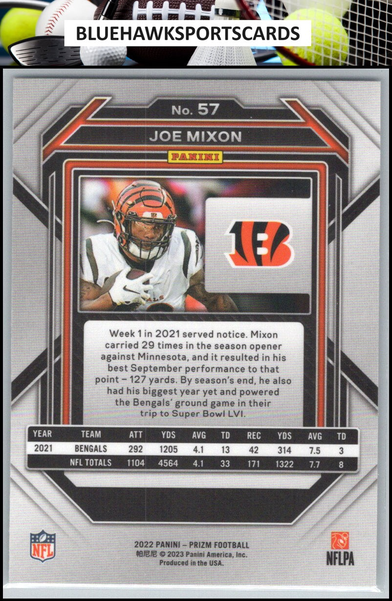 2022 Panini Prizm #57 Joe Mixon