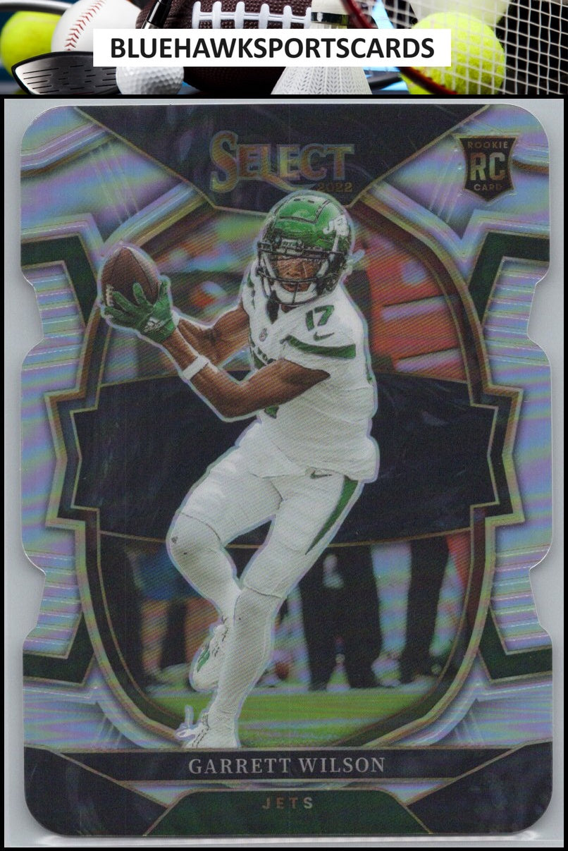 2022 Panini Select #88 Garrett Wilson Silver Prizm Die Cut