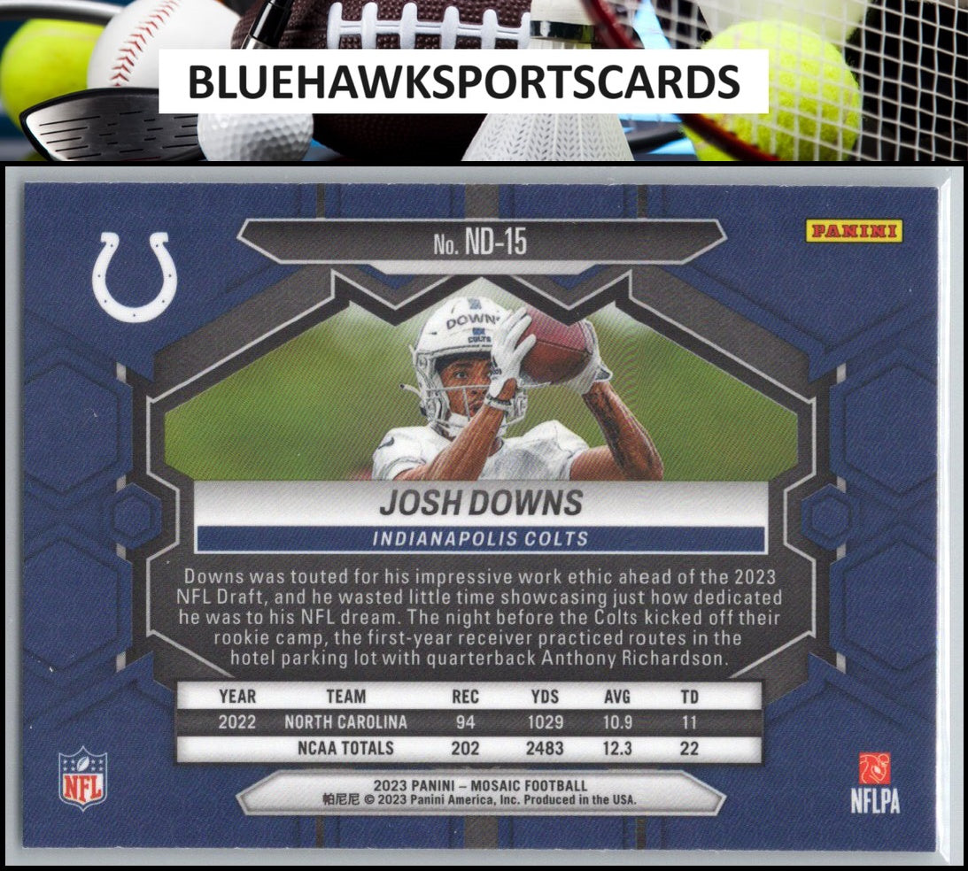 2023 Panini Mosaic #ND-15 Josh Downs