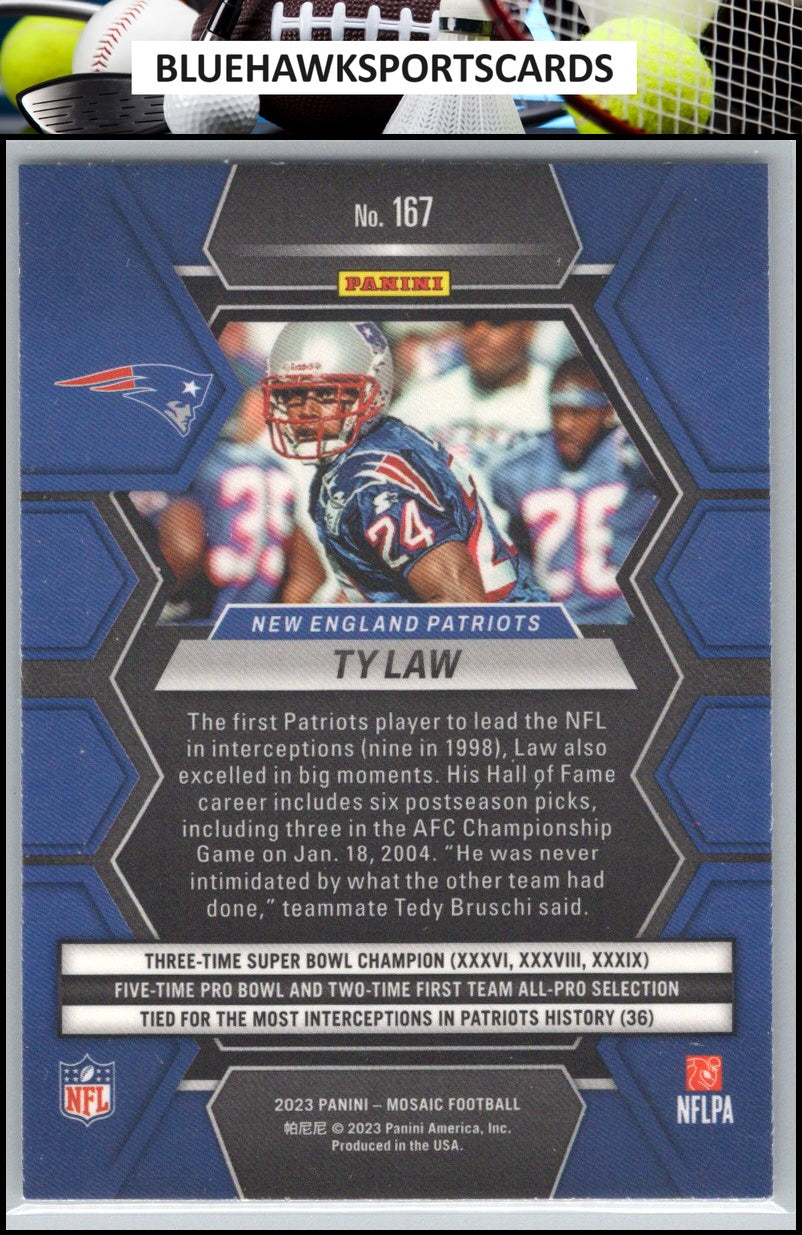 2023 Panini Mosaic #167 Ty Law
