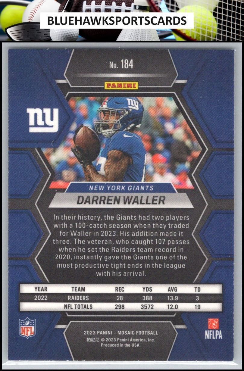 2023 Panini Mosaic #184 Darren Waller