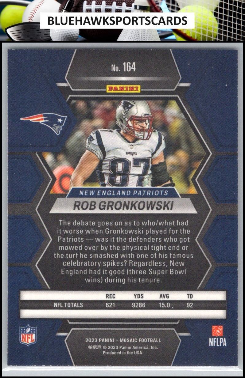 2023 Panini Mosaic #164 Rob Gronkowski