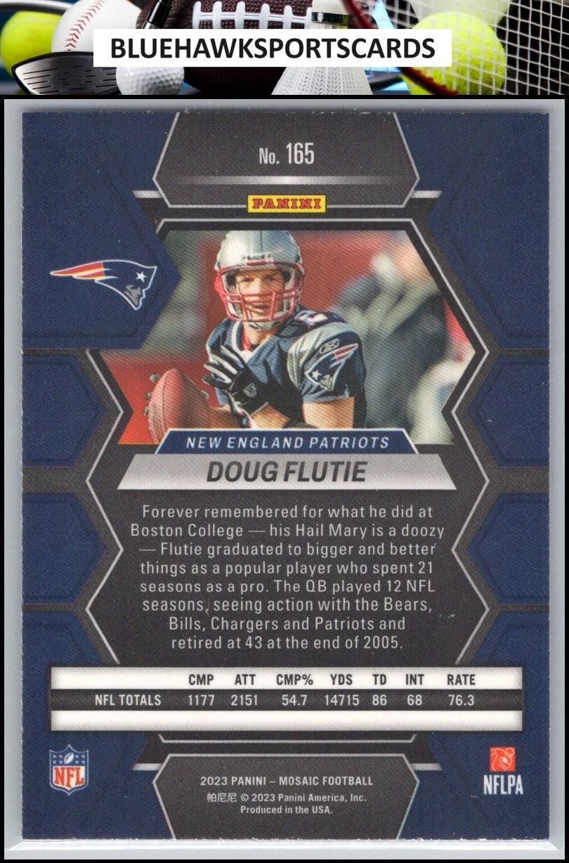 2023 Panini Mosaic #165 Doug Flutie