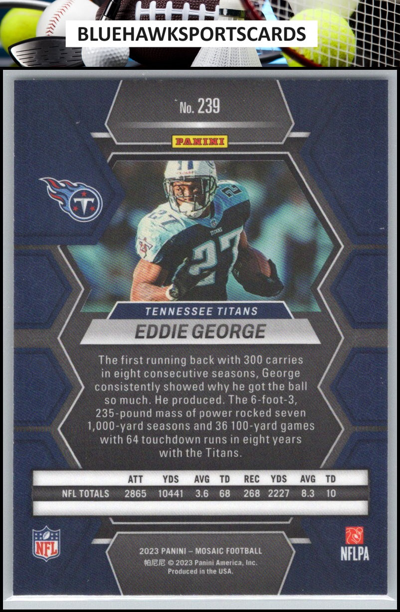 2023 Panini Mosaic #239 Eddie George