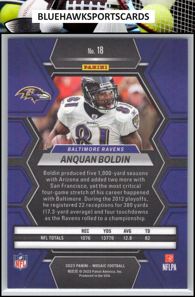 2023 Panini Mosaic #18 Anquan Boldin