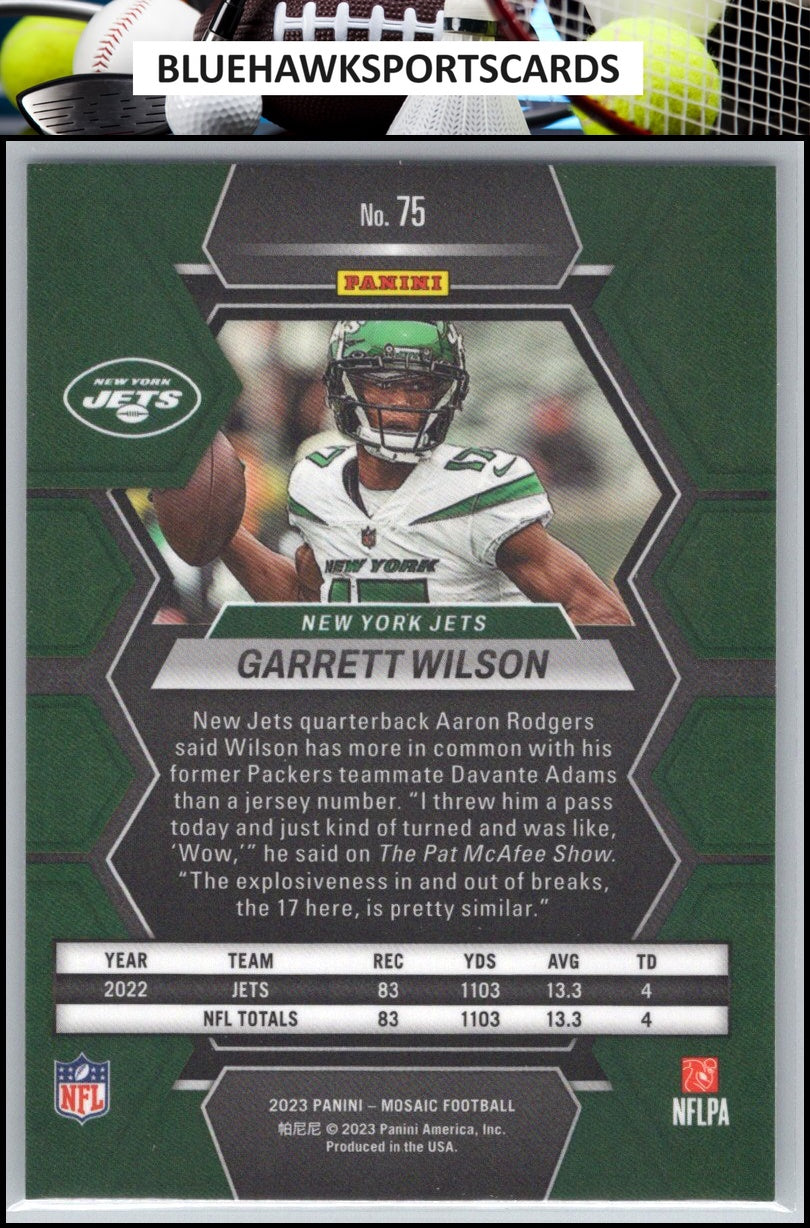 2023 Panini Mosaic #75 Garrett Wilson