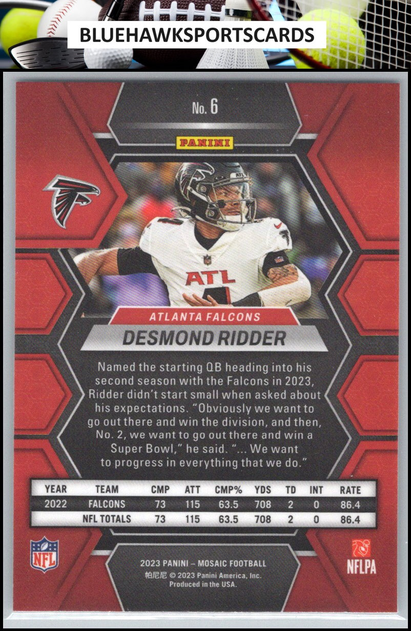 2023 Panini Mosaic #6 Desmond Ridder