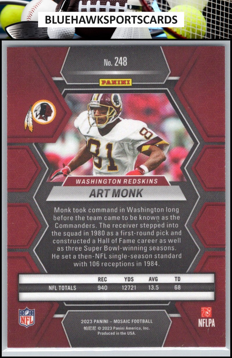 2023 Panini Mosaic #248 Art Monk