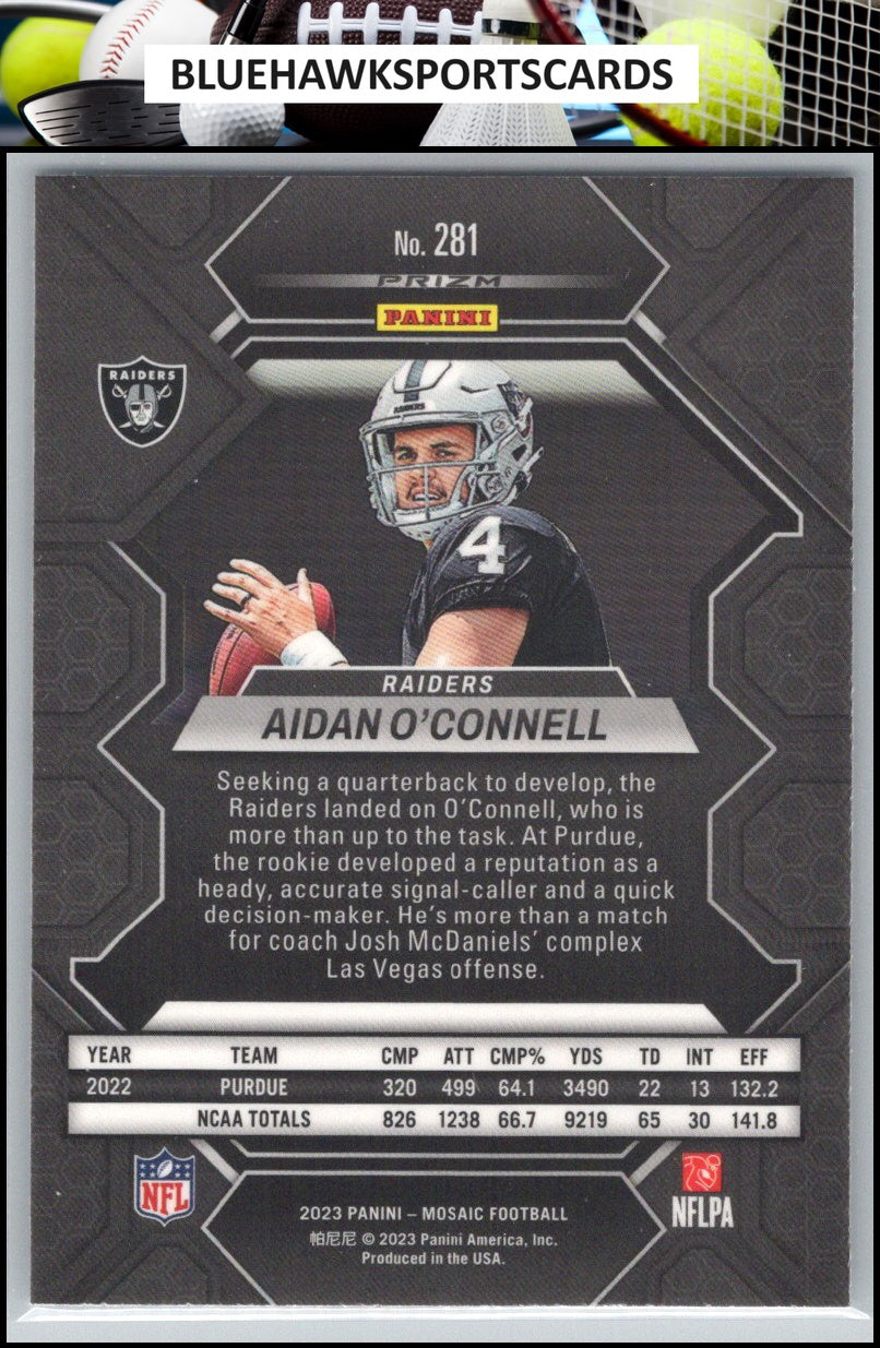 2023 Panini Mosaic #281 Aidan O'Connell