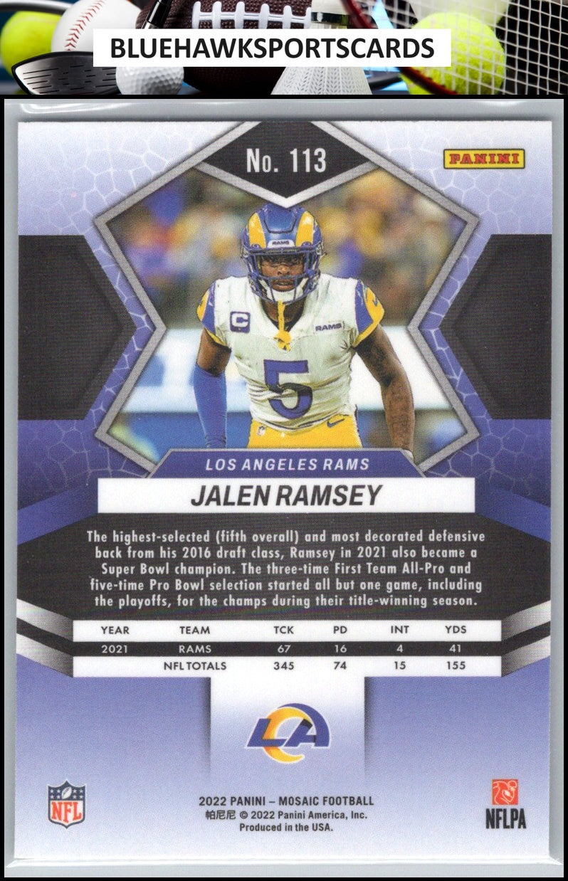 2022 Panini Mosaic #113 Jalen Ramsey