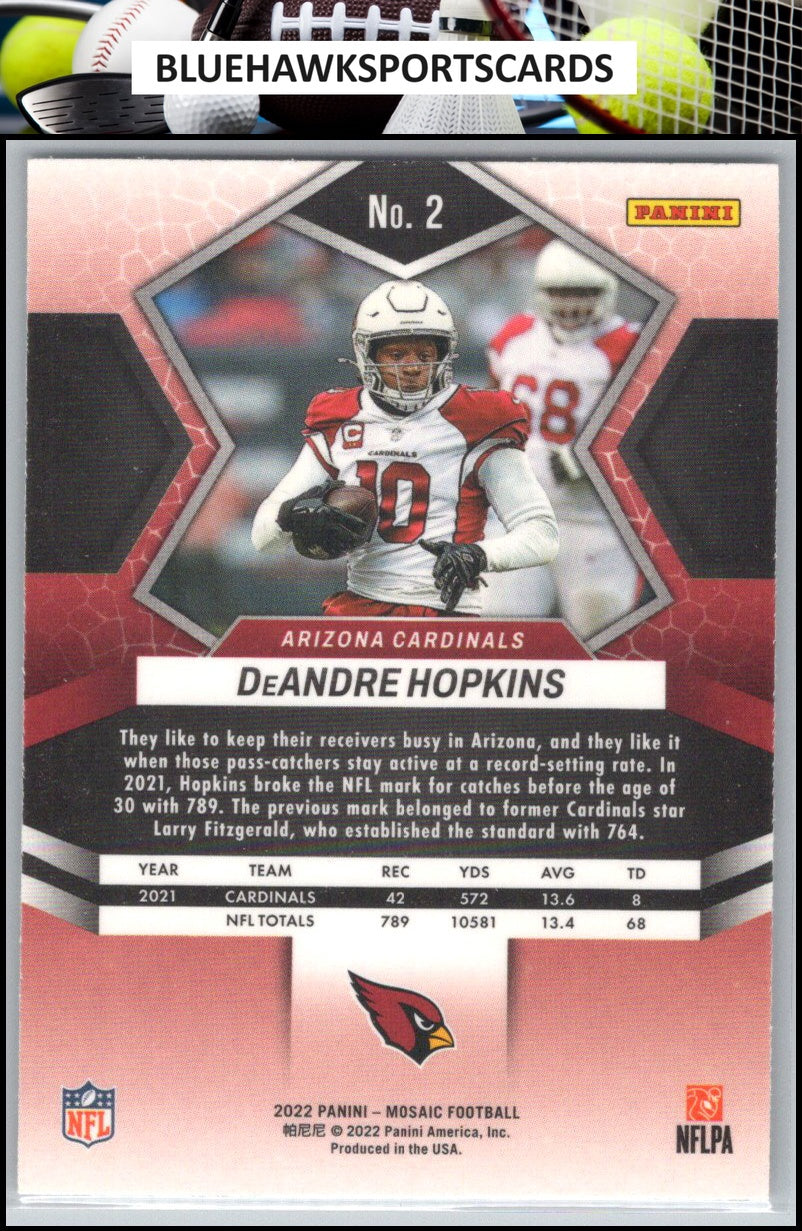 2022 Panini Mosaic #2 DeAndre Hopkins