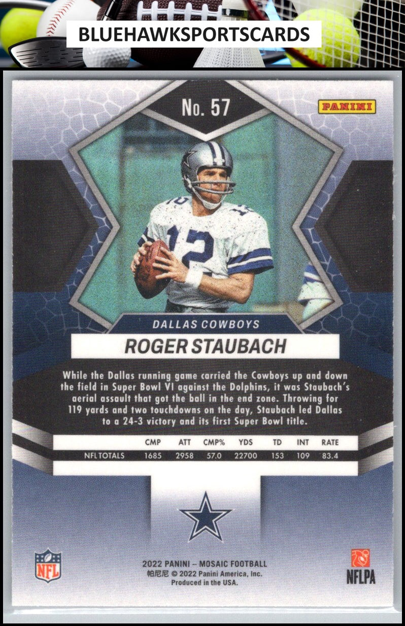 2022 Panini Mosaic #57 Roger Staubach