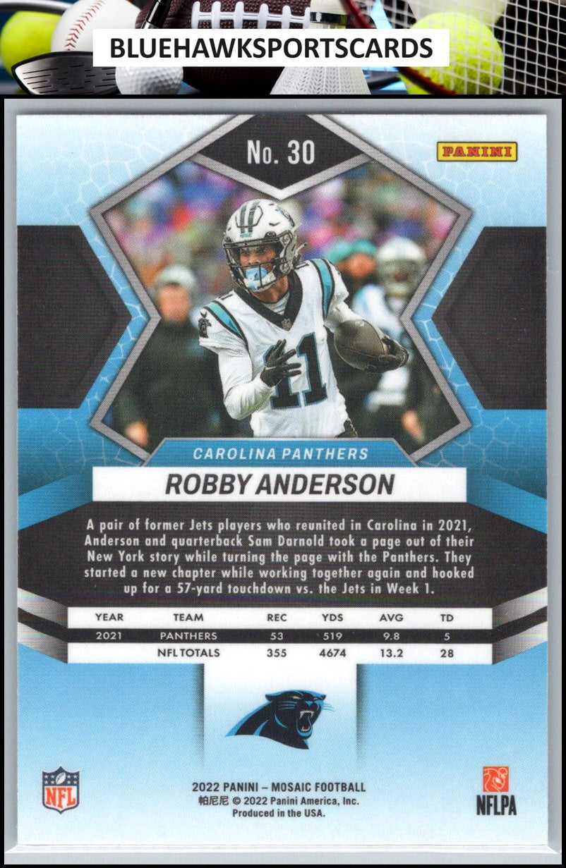 2022 Panini Mosaic #30 Robby Anderson