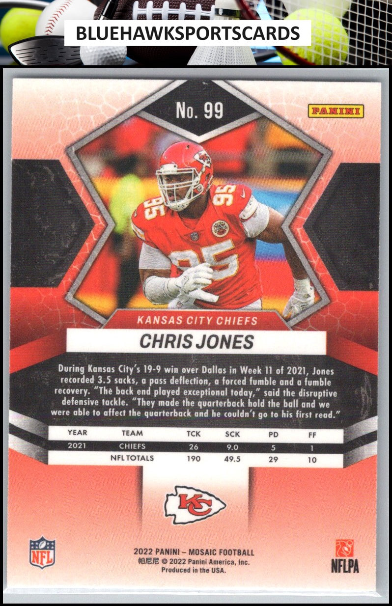 2022 Panini Mosaic #99 Chris Jones