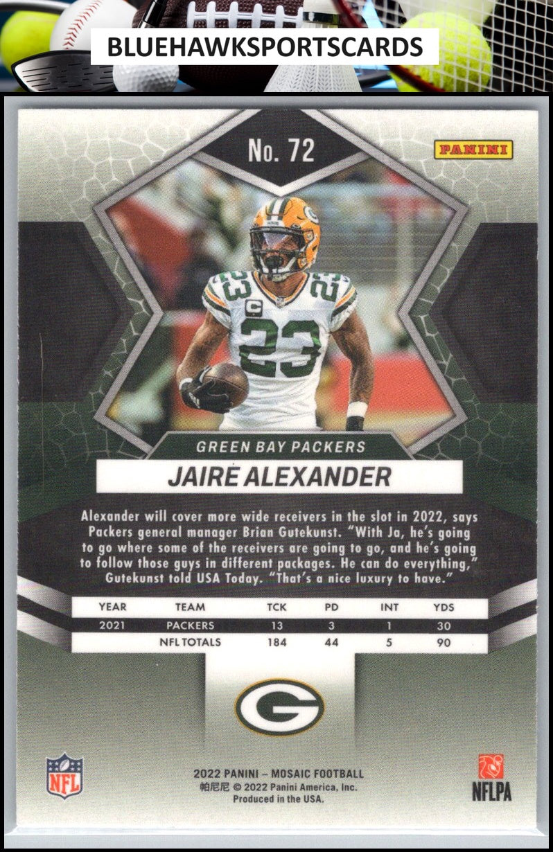 2022 Panini Mosaic #72 Jaire Alexander