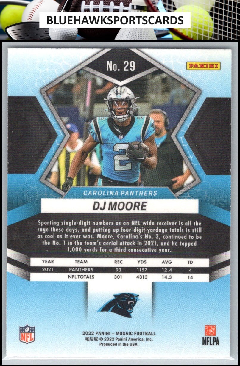 2022 Panini Mosaic #29 DJ Moore