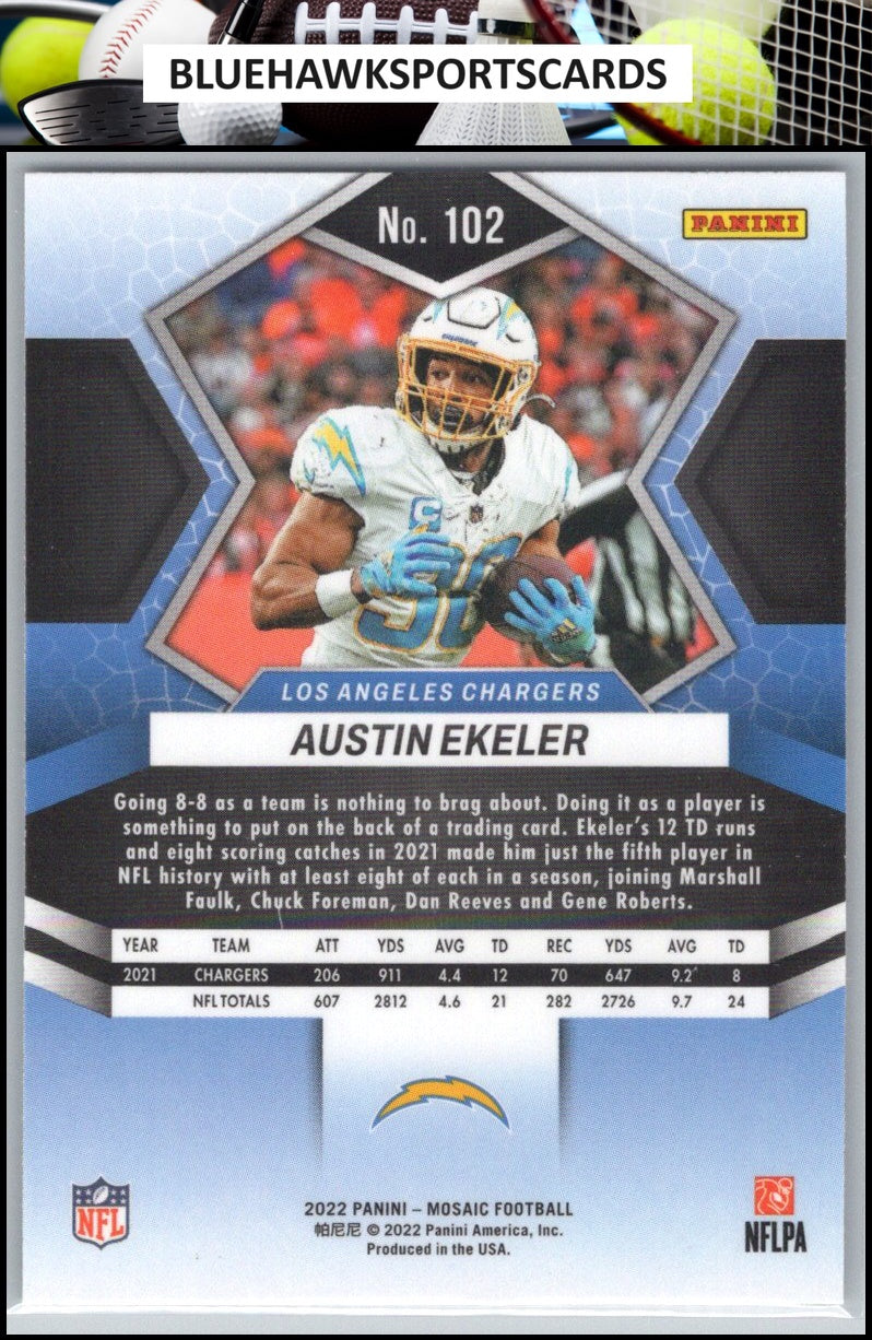 2022 Panini Mosaic #102 Austin Ekeler
