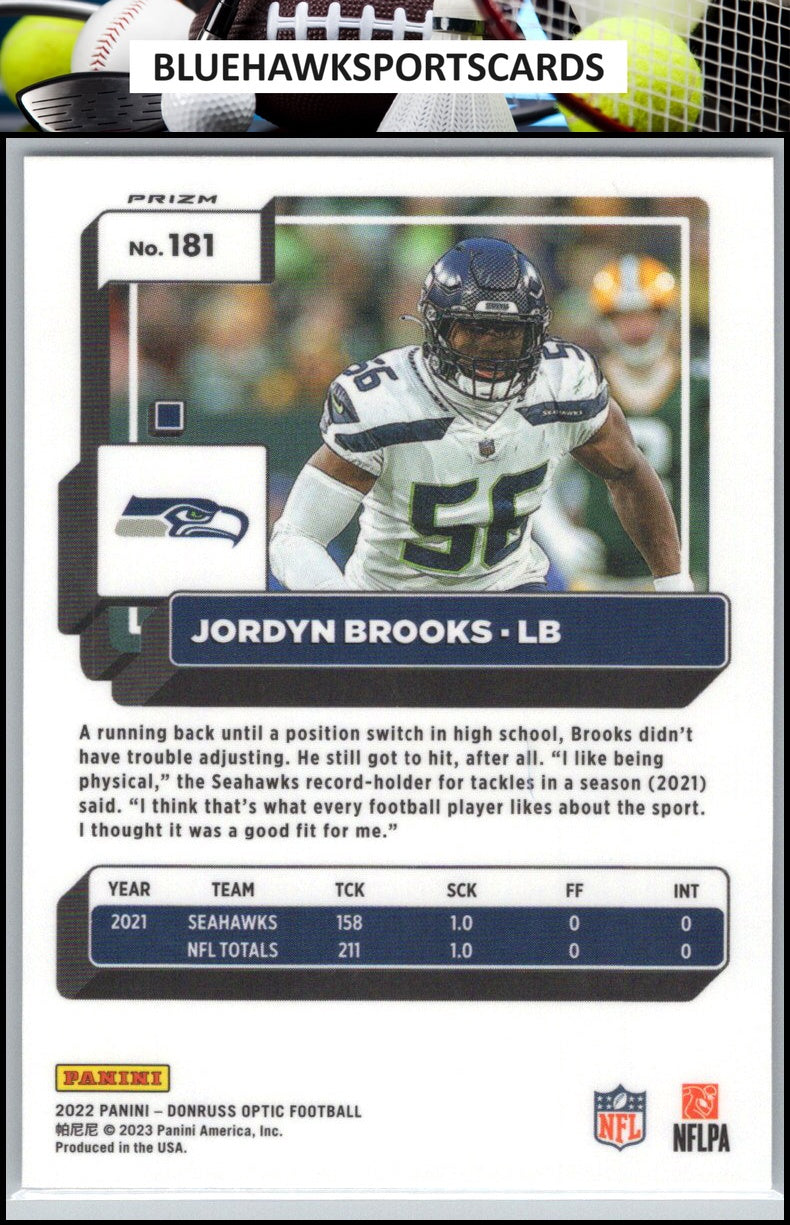 2022 Donruss Optic #181 Jordyn Brooks Holo