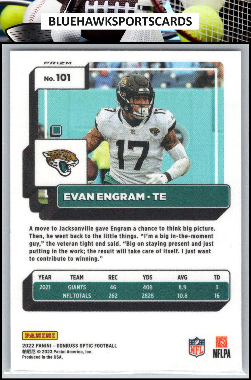 2022 Donruss Optic #101 Evan Engram Holo
