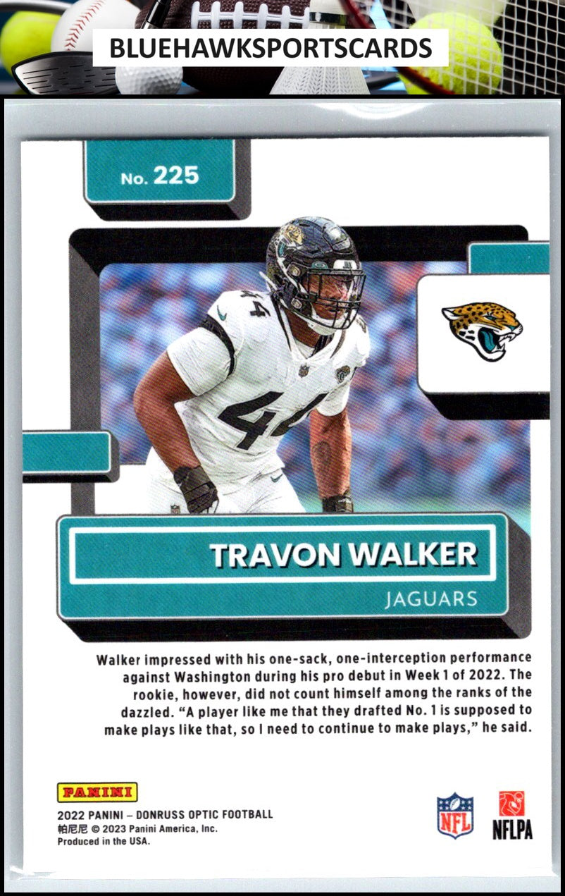 2022 Donruss Optic #225 Travon Walker