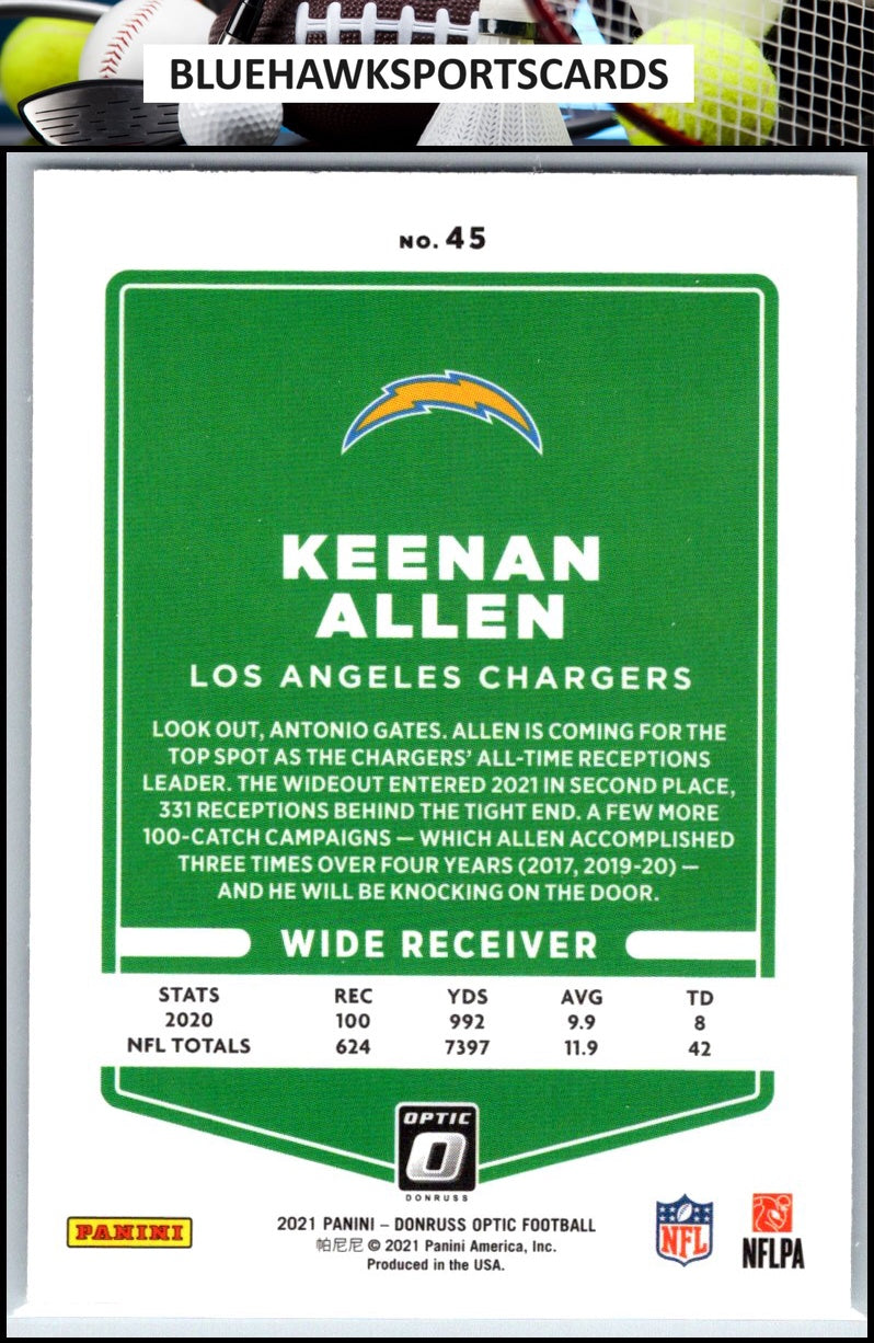 2021 Donruss Optic #45 Keenan Allen