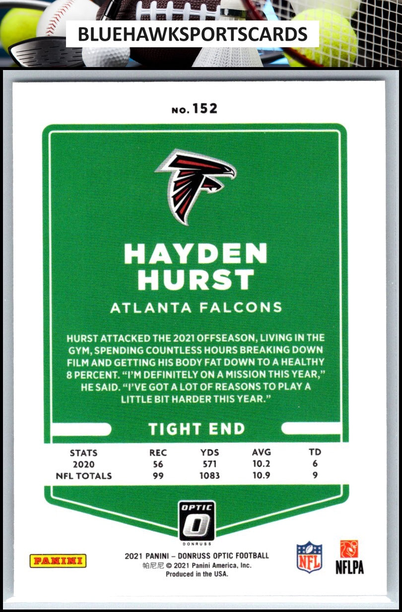 2021 Donruss Optic #152 Hayden Hurst