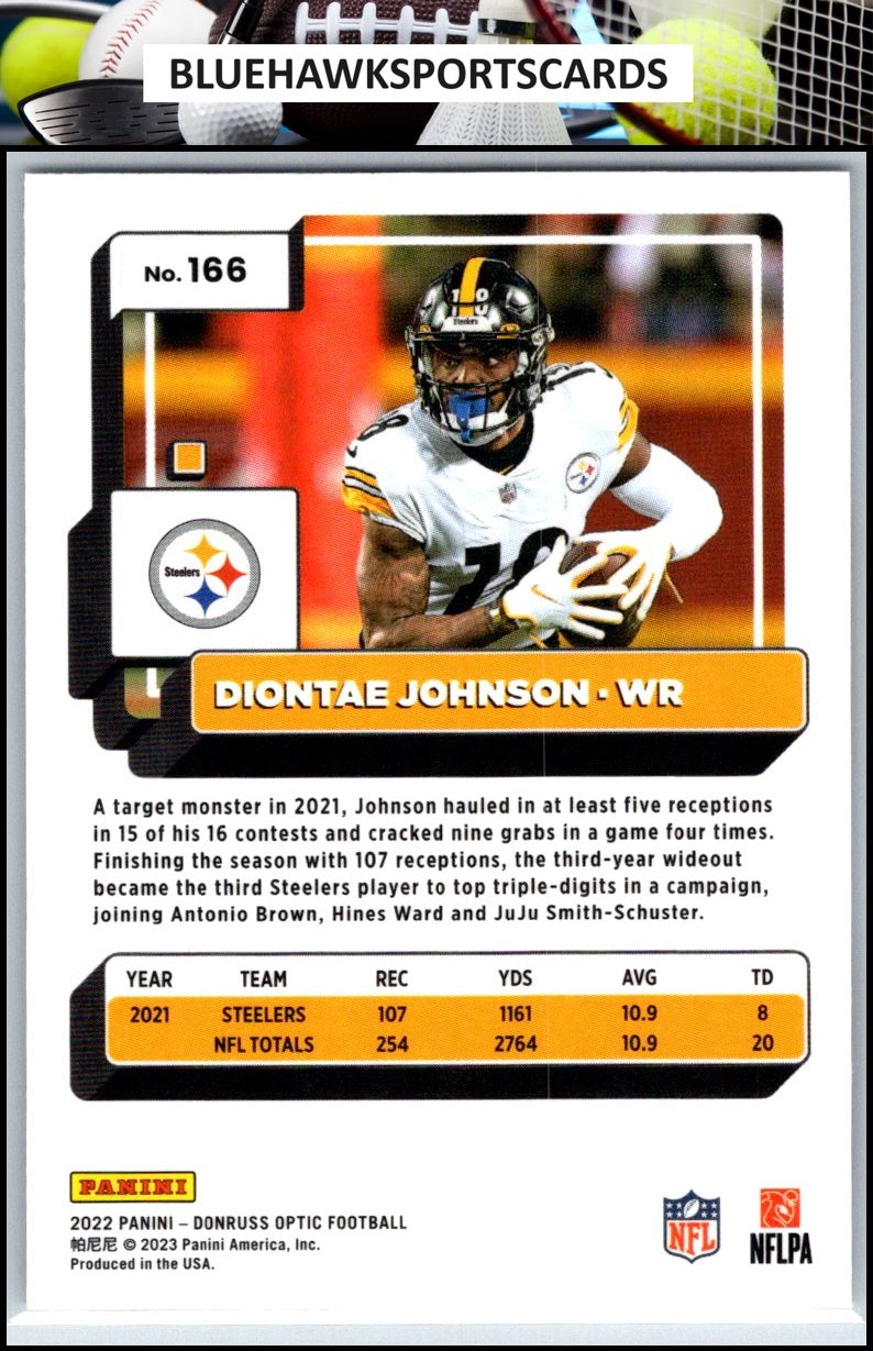 2022 Donruss Optic #166 Diontae Johnson