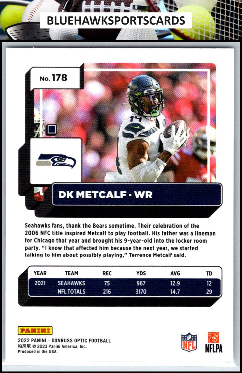 2022 Donruss Optic #178 DK Metcalf