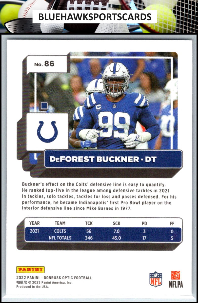 2022 Donruss Optic #86 DeForest Buckner