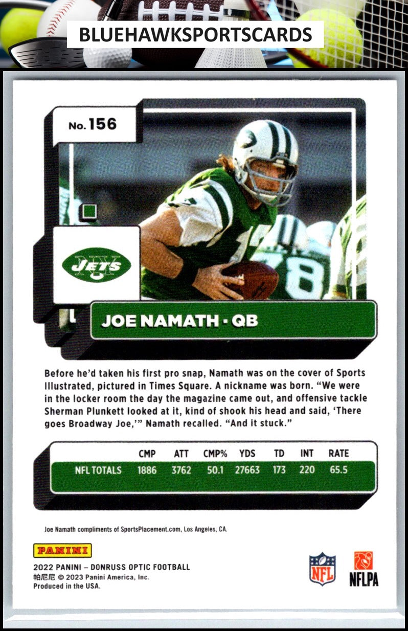 2022 Donruss Optic #156 Joe Namath