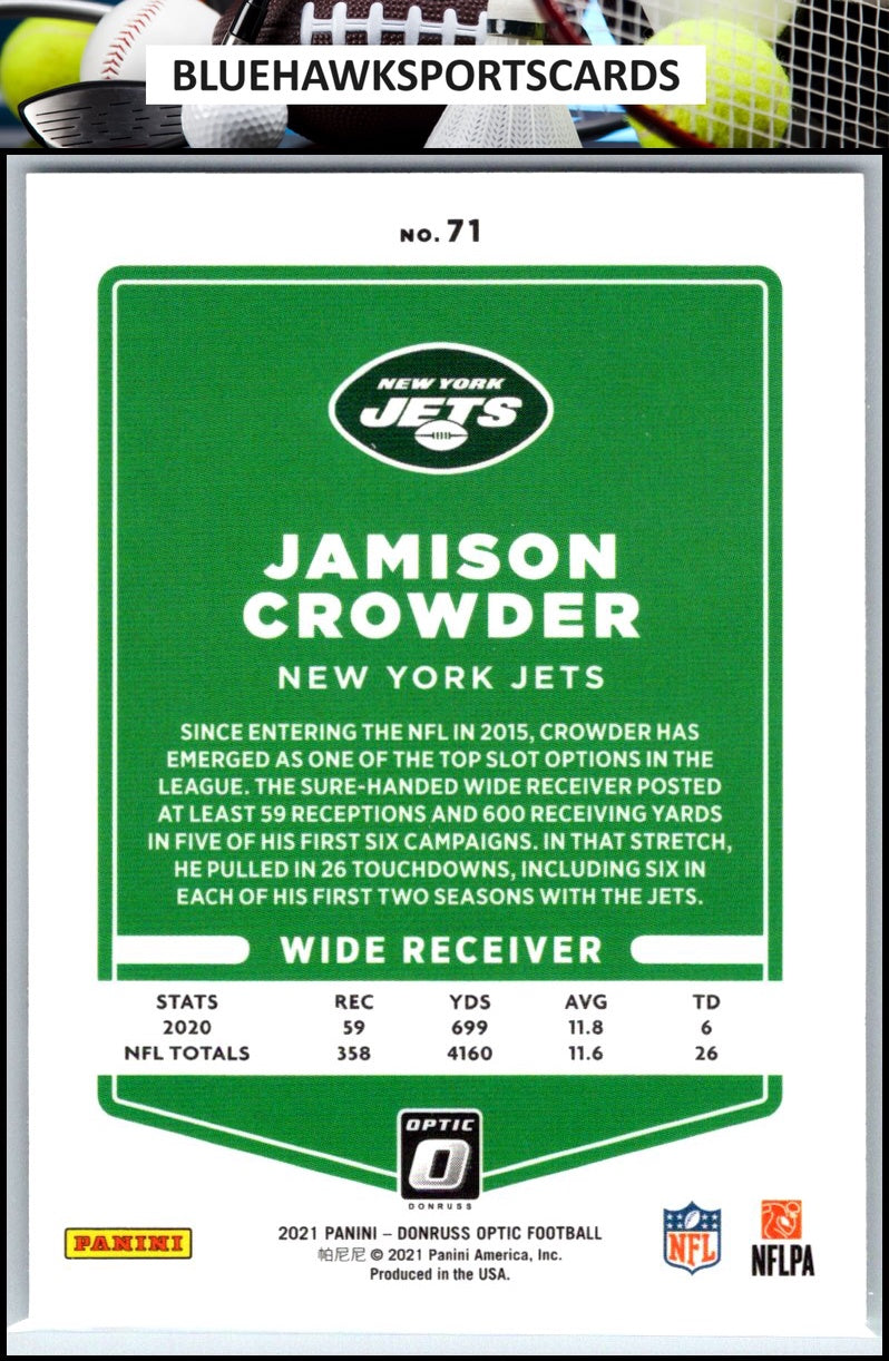 2021 Donruss Optic #71 Jamison Crowder